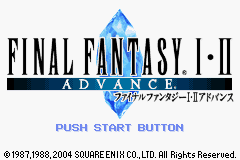 Final Fantasy I - II Advance Title Screen